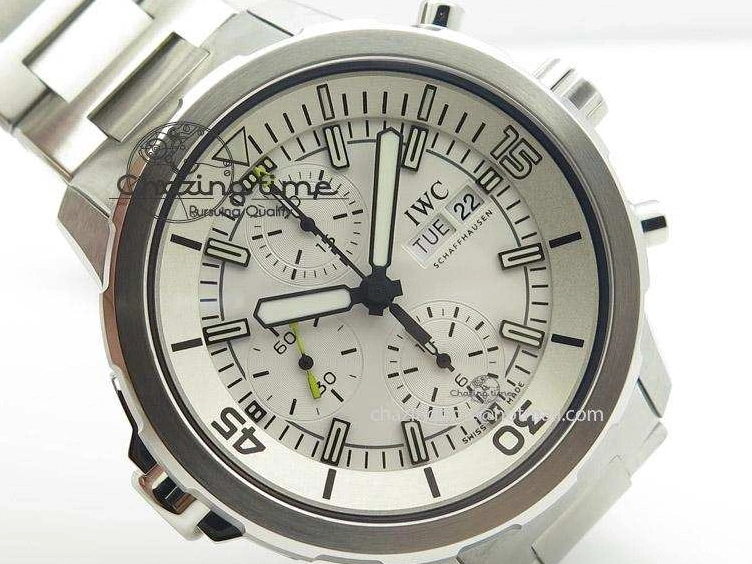 MIROTIME 0806 Versatile Aquatimer Chrono IW376803 V6F 1:1 Best Edition White Dial On SS Bracelet A 7359